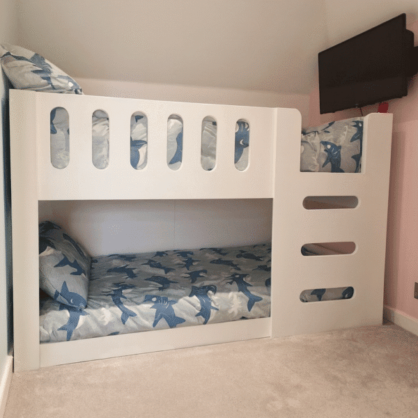 Standard bunk bed with ladder