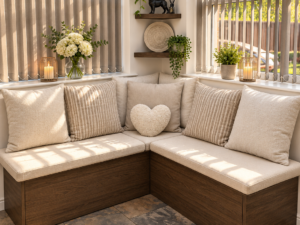 Corner Storage Bench