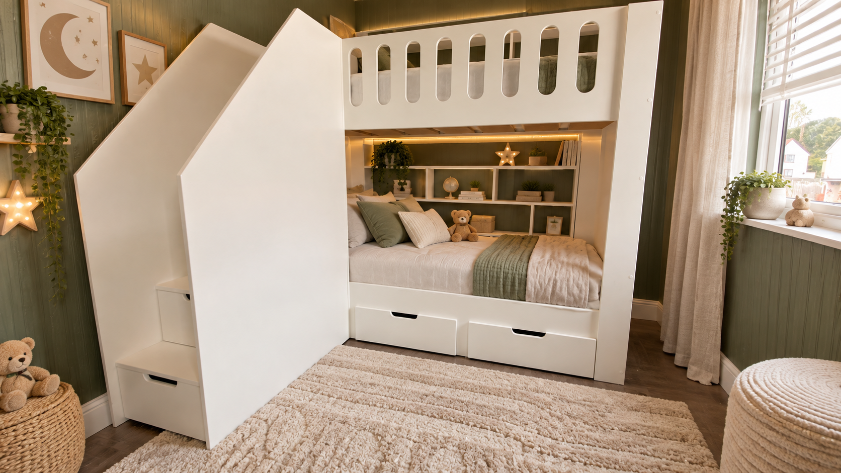 Bunk With Drawers Stairs On The Front - Image 2