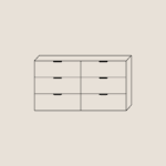 2x Set of 3 Drawers