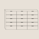 3x Columns of Drawers +&pound;100.00