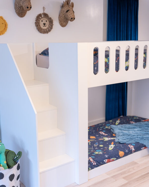 Standard Bunk Bed with Stairs Kids Bedroom. Funky Bunk Beds