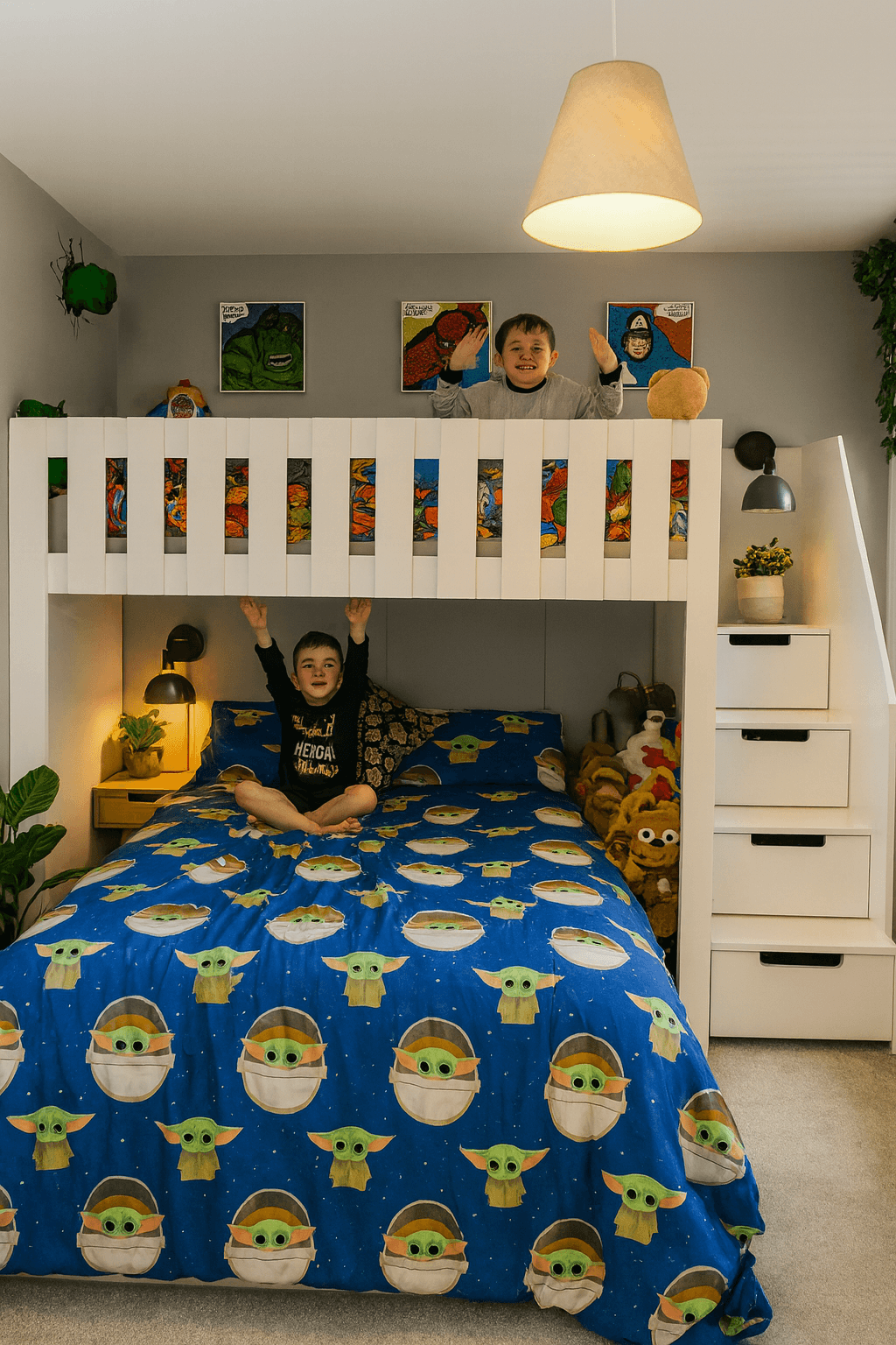 Double Deluxe - bunk bed with double bed on bottom - Image 3