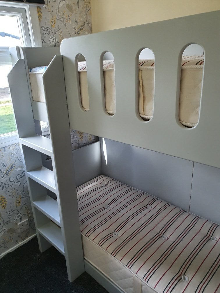 Standard Bunk Bed With A Ladder Funky, Quad Bunk Beds Uk