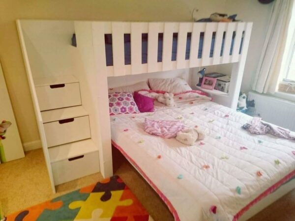 double bed and single bunk bed