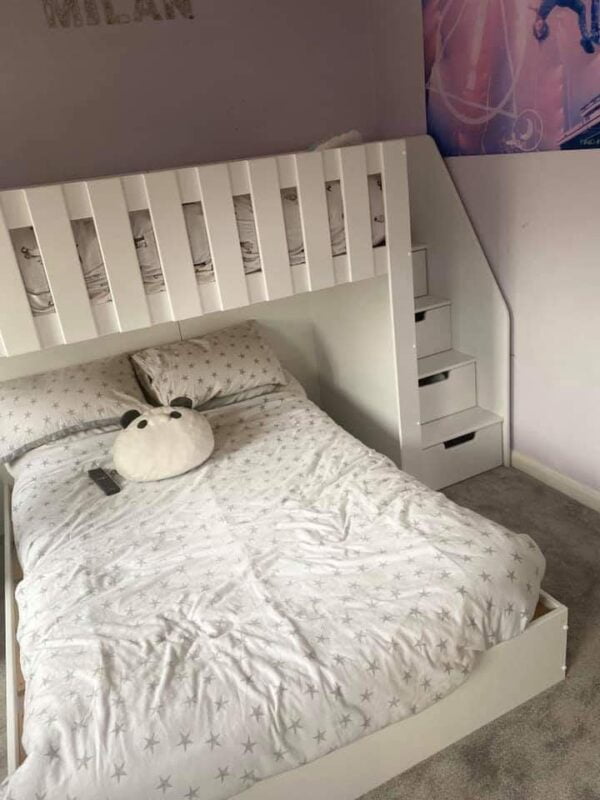 Bunk Bed with drawers and storage. children bedroom furniture. sharing bedroom. modern bunk bed