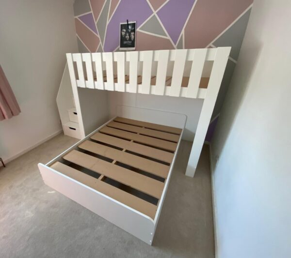 Bunk Bed with drawers and storage. children bedroom furniture. sharing bedroom. modern bunk bed