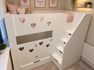 cot rail bed childres bed with stairs