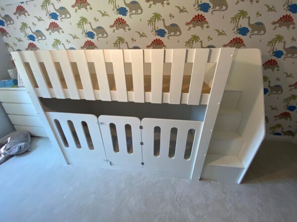 Standard Cot Bunk Buled With Stair Gate