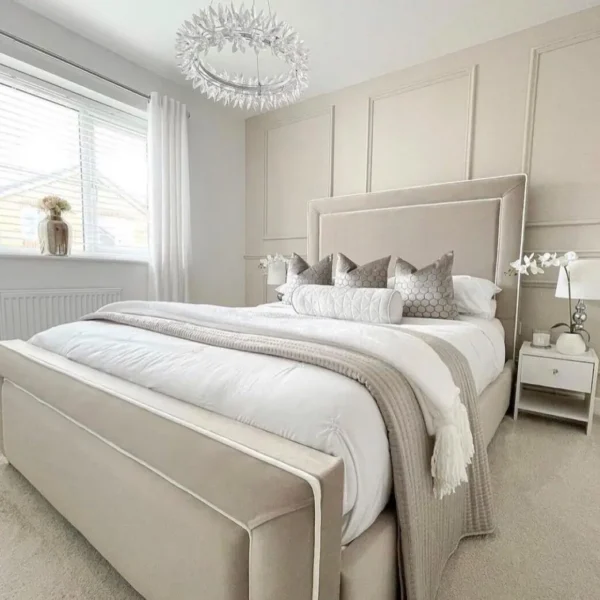 Luxury Winged Fabric Bed Frame - Image 2