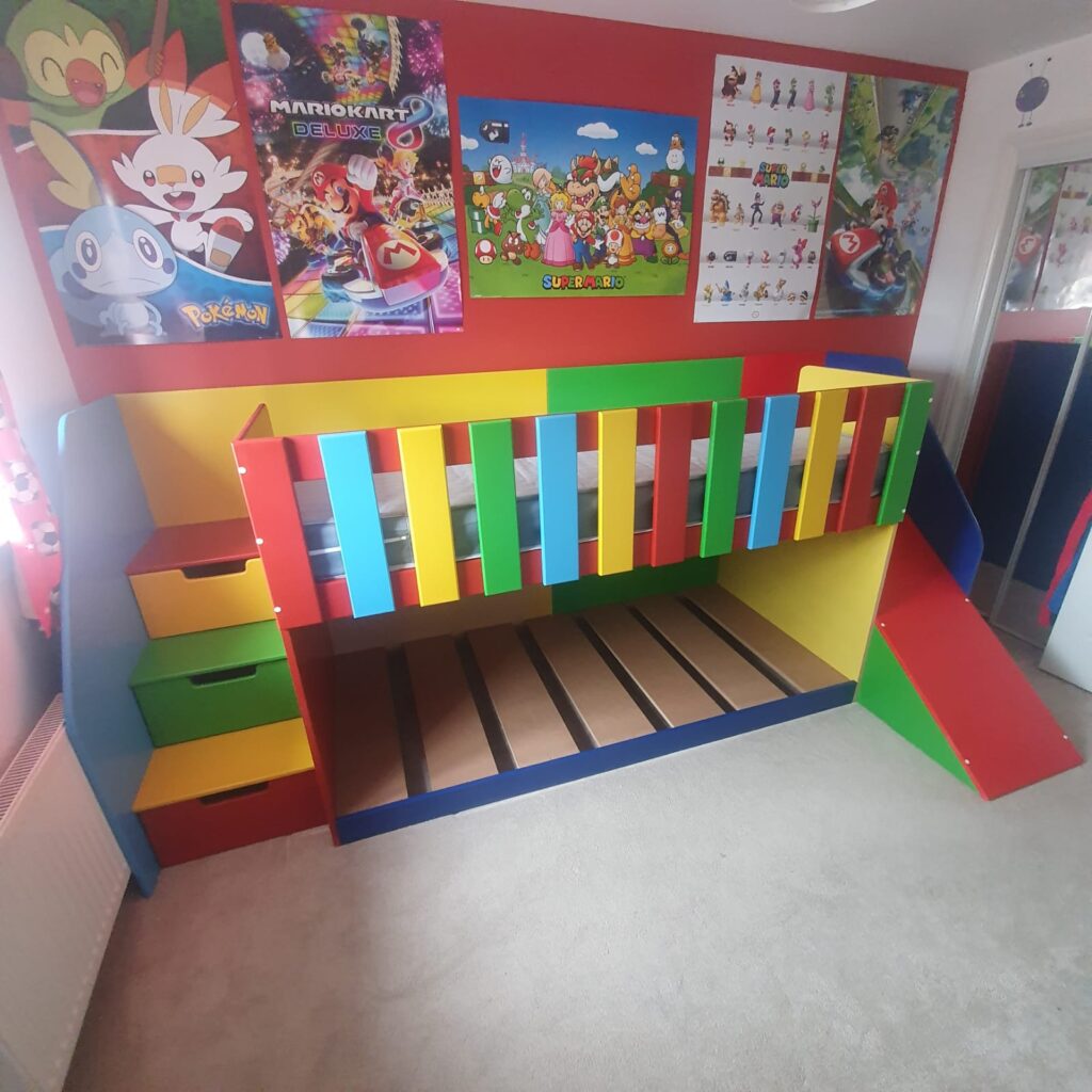 bunk bed with slides