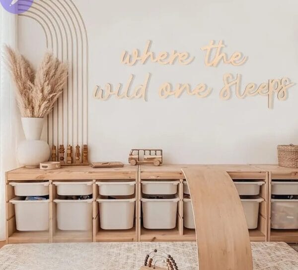 Personalised Wooden Wall Art – Custom Quote or Name Sign