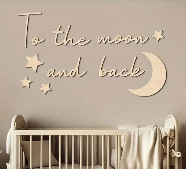 Personalised Wooden Wall Art – Custom Quote or Name Sign - Image 2