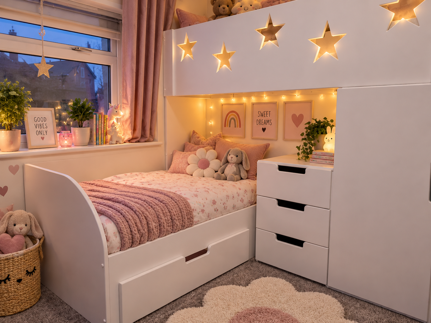 l shape bunk beds with drawers underneath