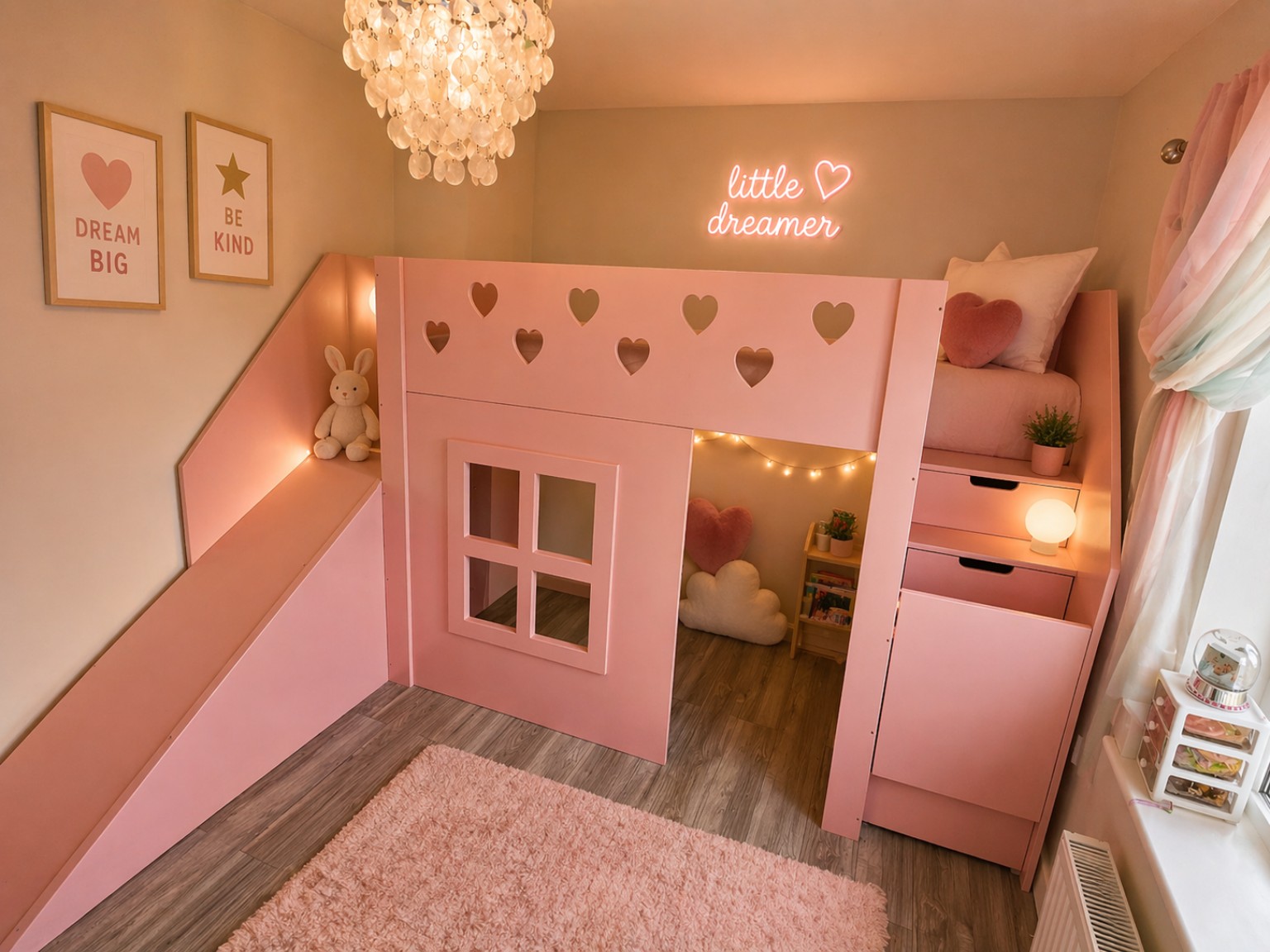playden with stairs and slide